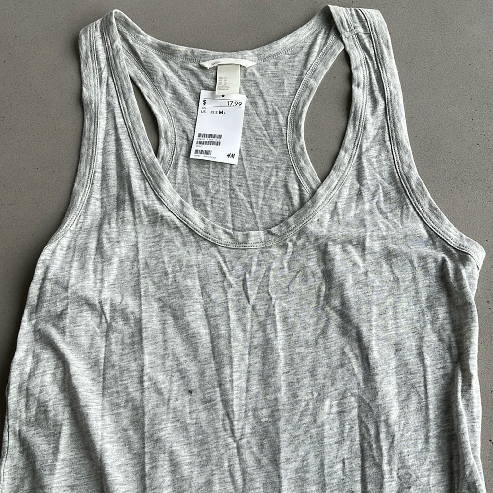 H&M gray knit midi dress